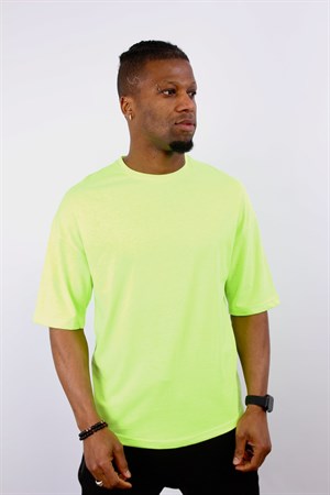 SnazzysnazzyNeon Yeşil Basic Oversize T-Shirt